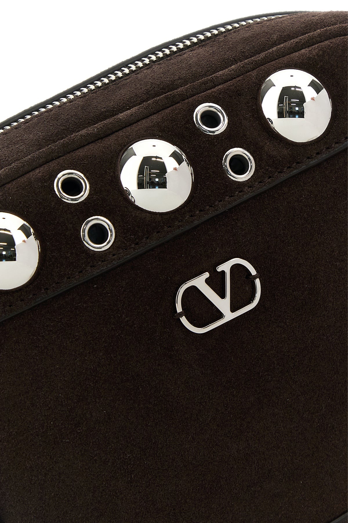 Brown suede Nellcôte crossbody bag - 4