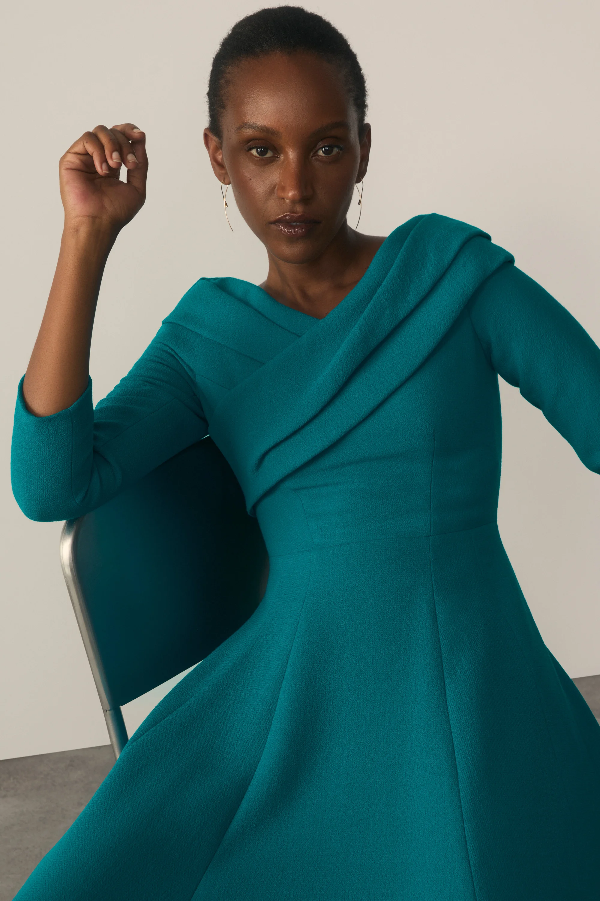 Palermo Wool Crepe Dress - 1