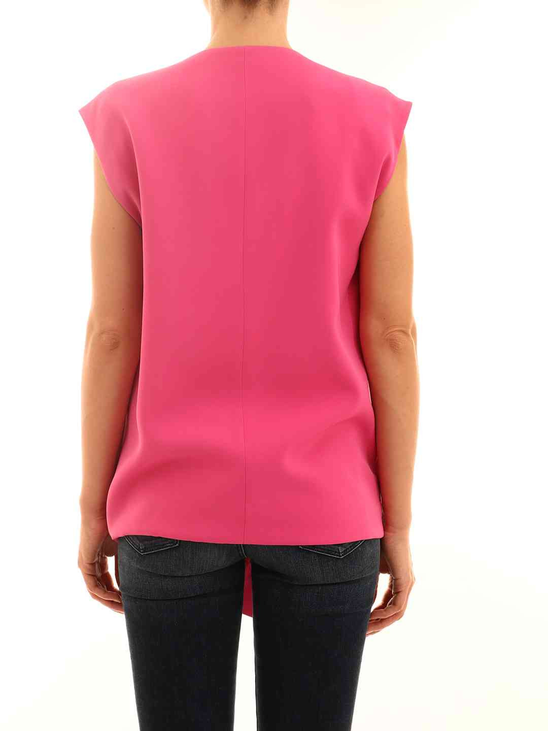 Celine Women Fuchsia Silk Top - 4