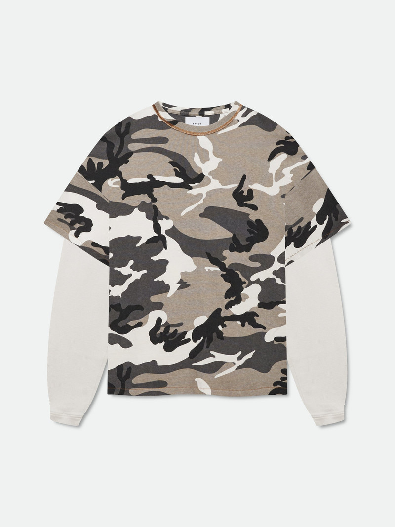 CAMO DOUBLE-LAYERED TEE 1