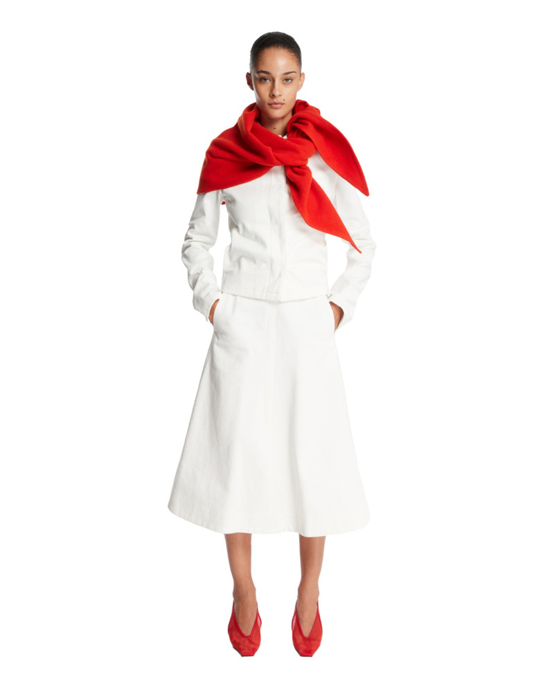 RIER White Cotton Jacket outlook