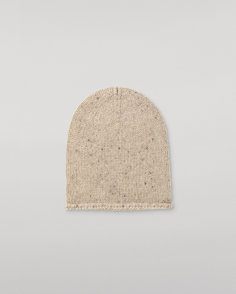 Tiree Natural Cashmere Beanie 1