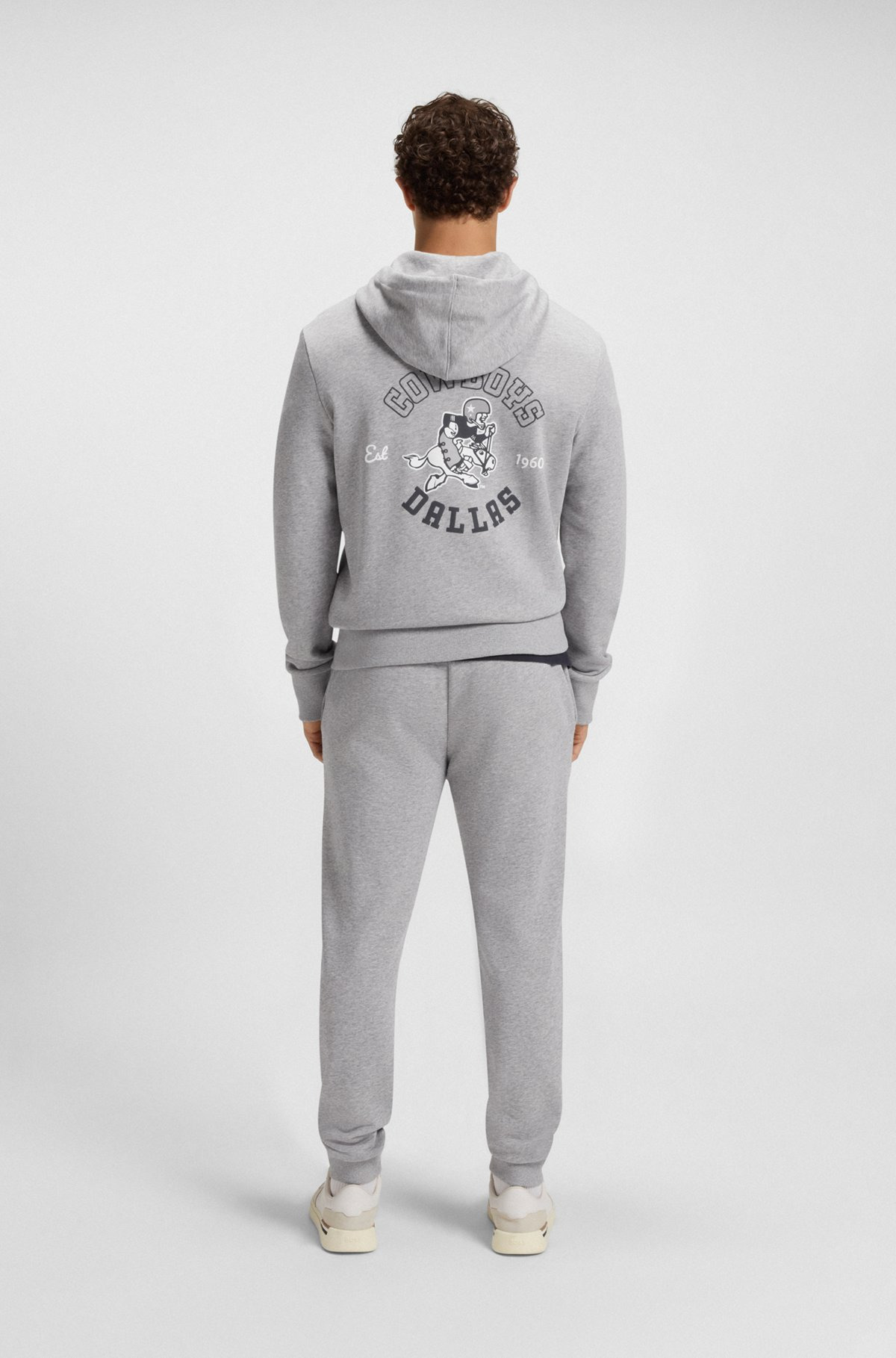 BOSS X DALLAS COWBOYS ZIP-UP HOODIE WITH ALTERNATIVE LOGO - 5