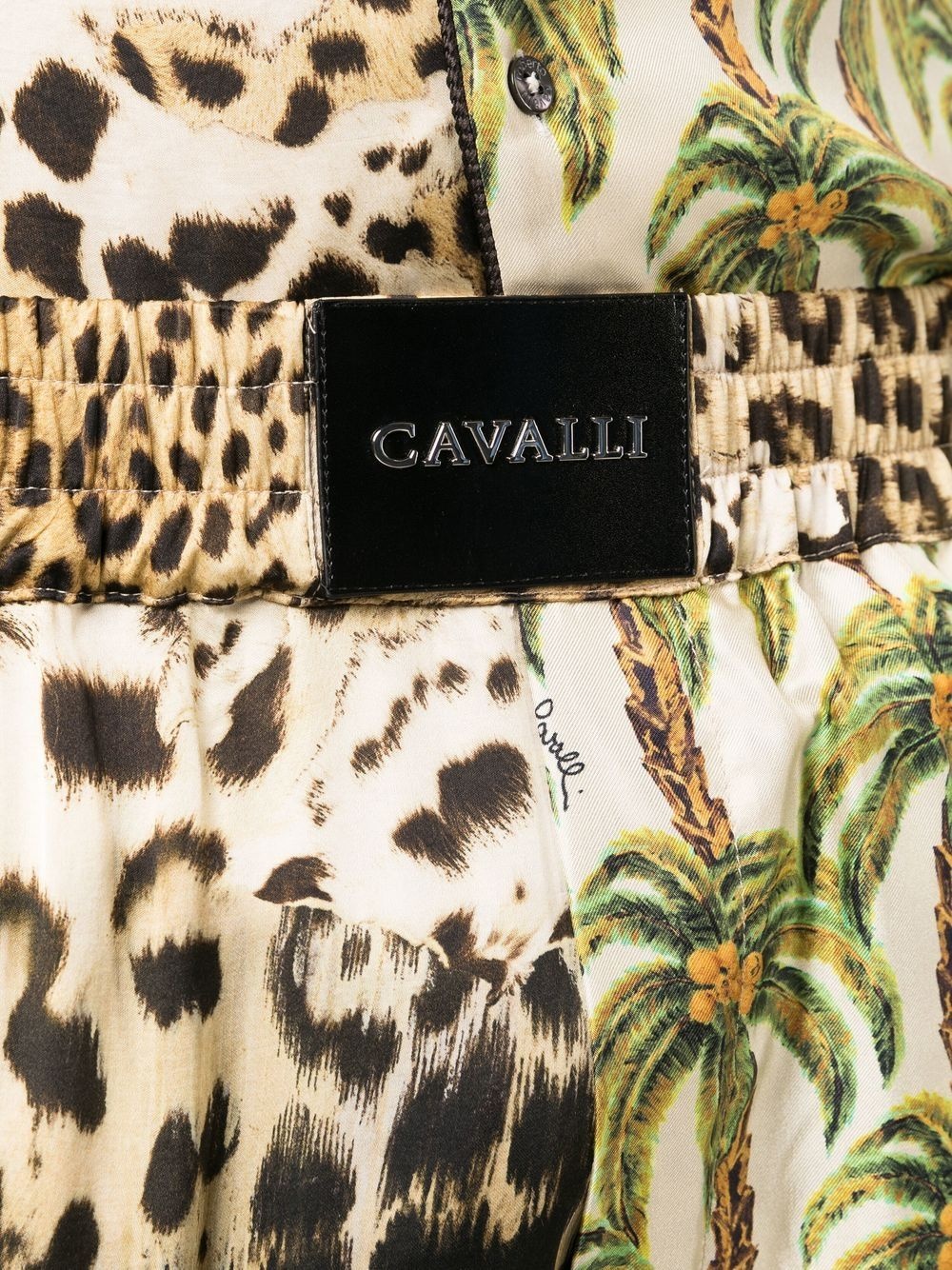 printed wide-leg shorts - 5