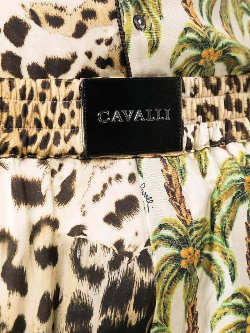 printed wide-leg shorts 5