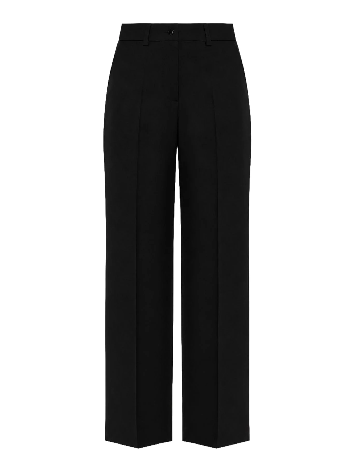 WIDE-LEG WOOL TROUSERS WITH A PATCH ON THE BACK - 1