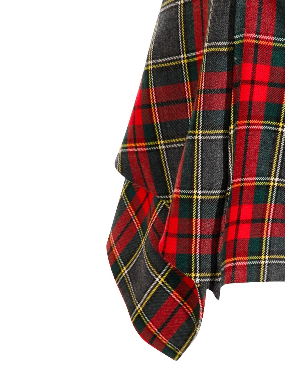 asymmetric plaid skirt - 4