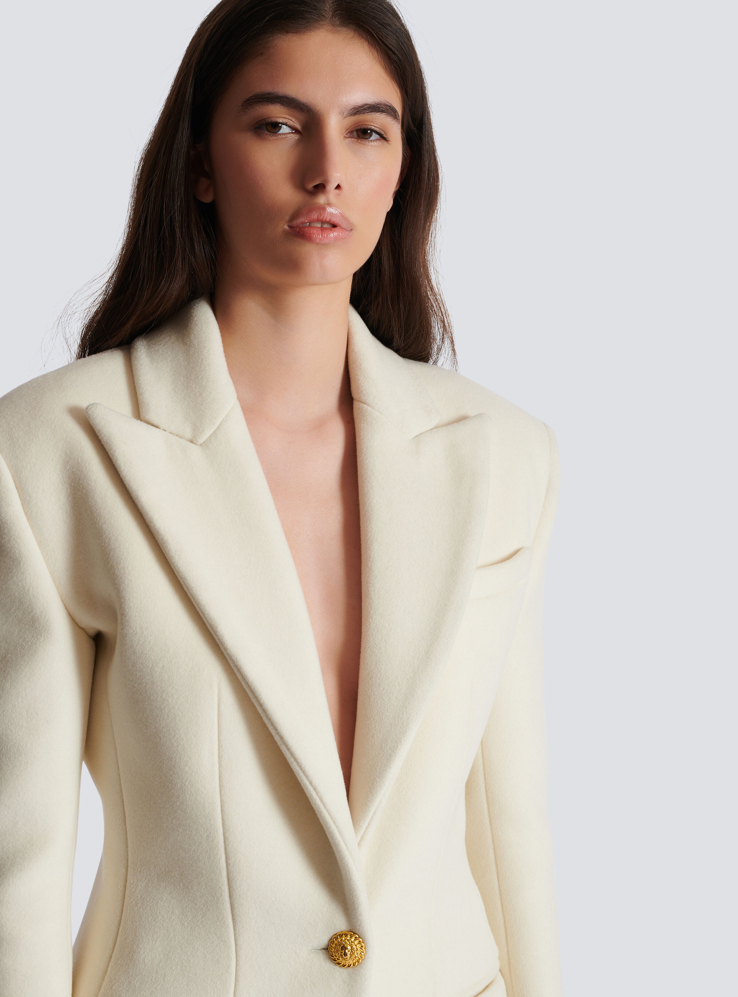 Long wool and cashmere coat - 7