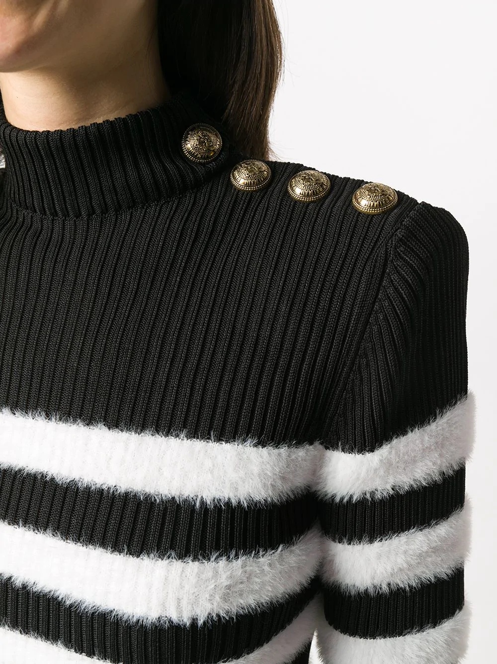 textured-striped jumper - 5