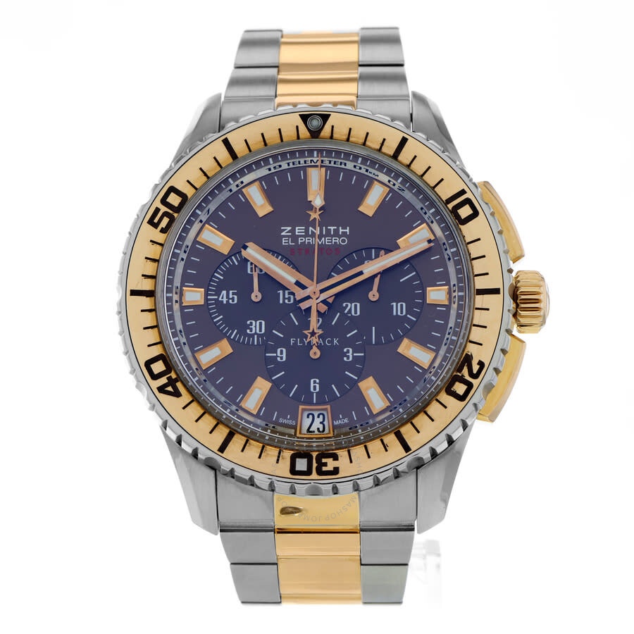 Pre-owned Zenith El Primero Stratos Flyback Chronograph Automatic Brown Dial Men's Watch 51.2061.405 - 2
