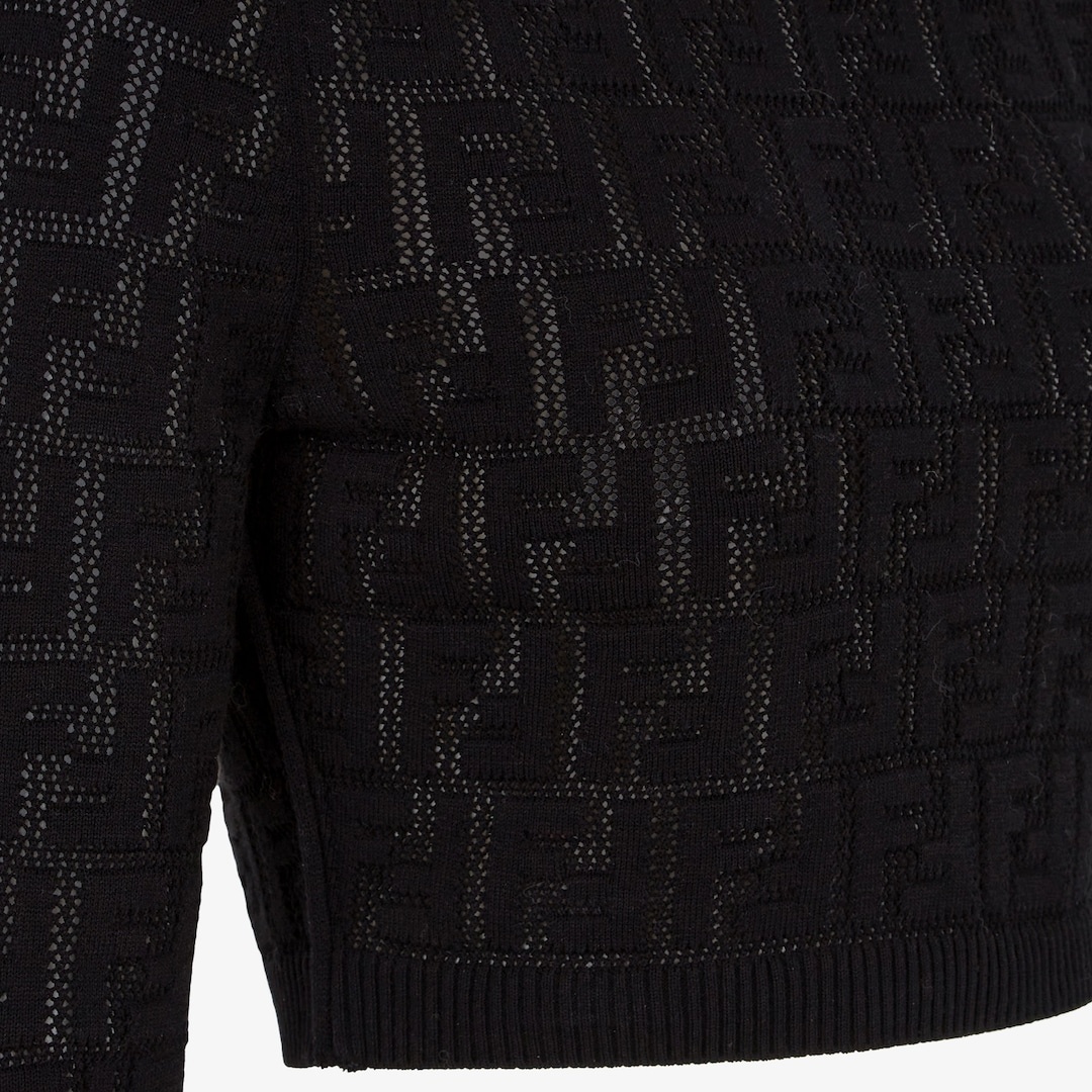 Black viscose jumper - 3