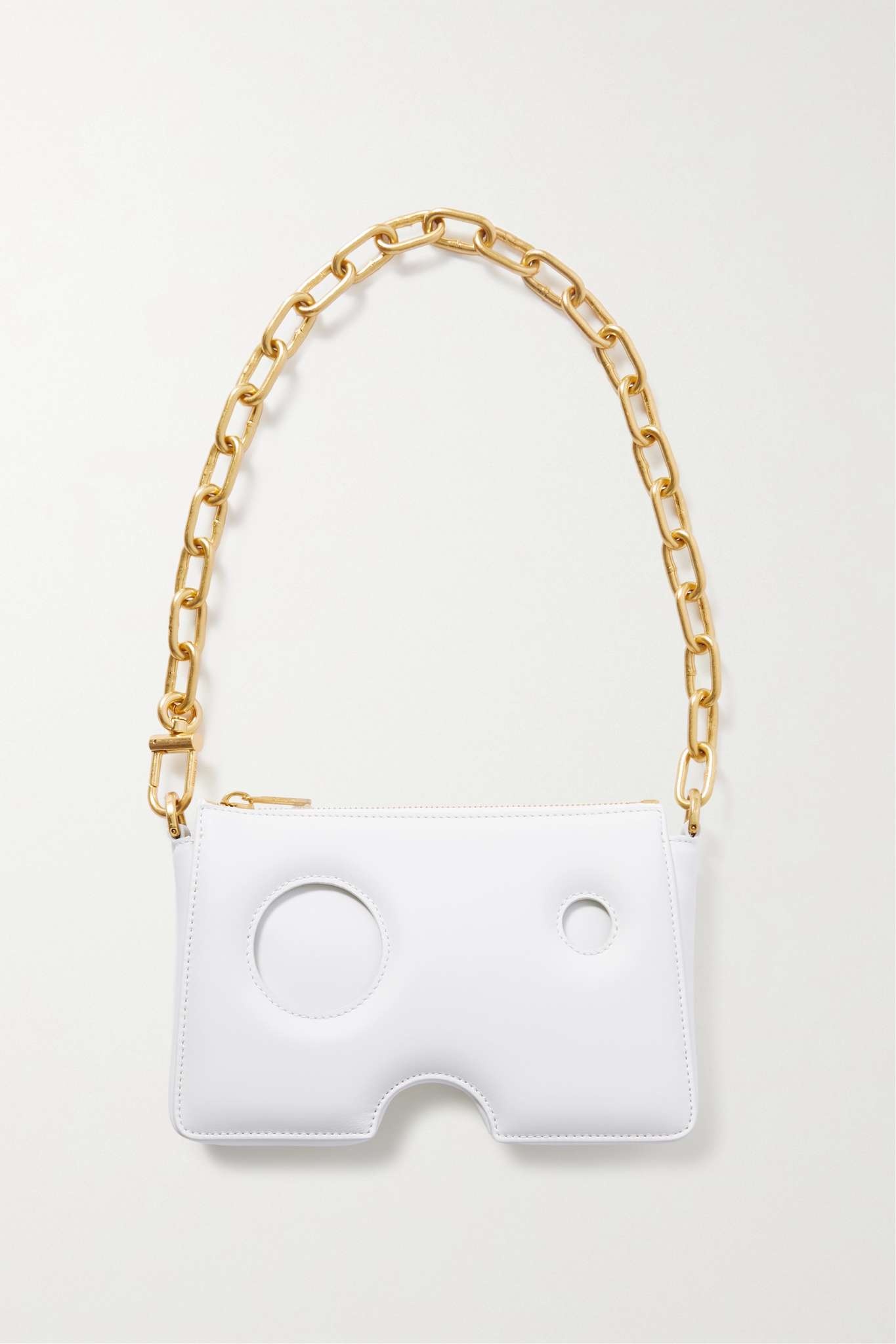 Burrow 20 cutout leather shoulder bag - 1