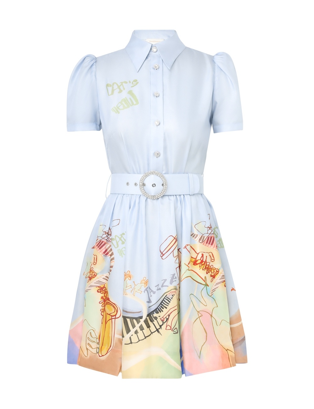 Zimmermann MATCHMAKER SHIRT MINI DRESS | REVERSIBLE