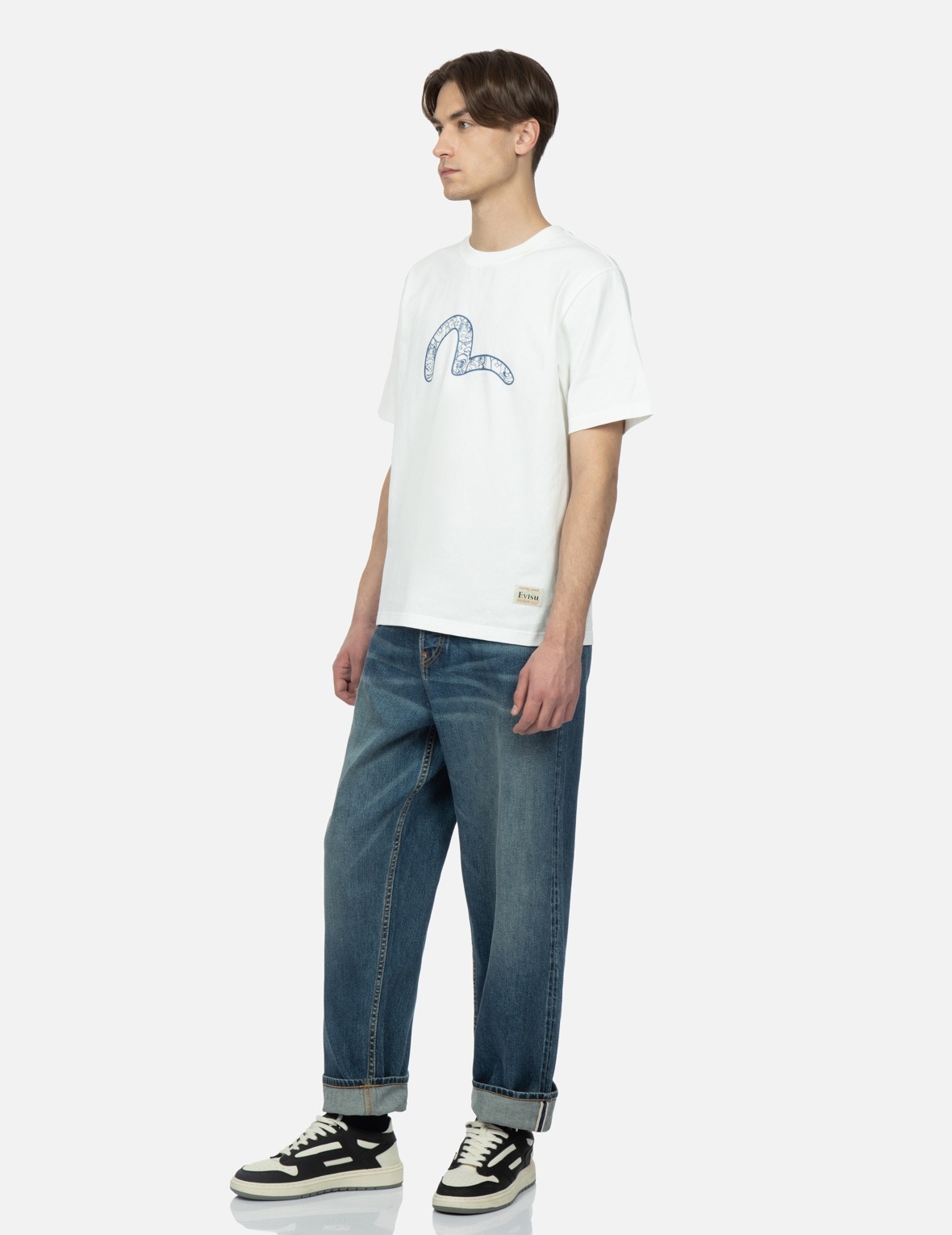 GRAFFITI DAICOCK PRINT DENIM JEANS - 4