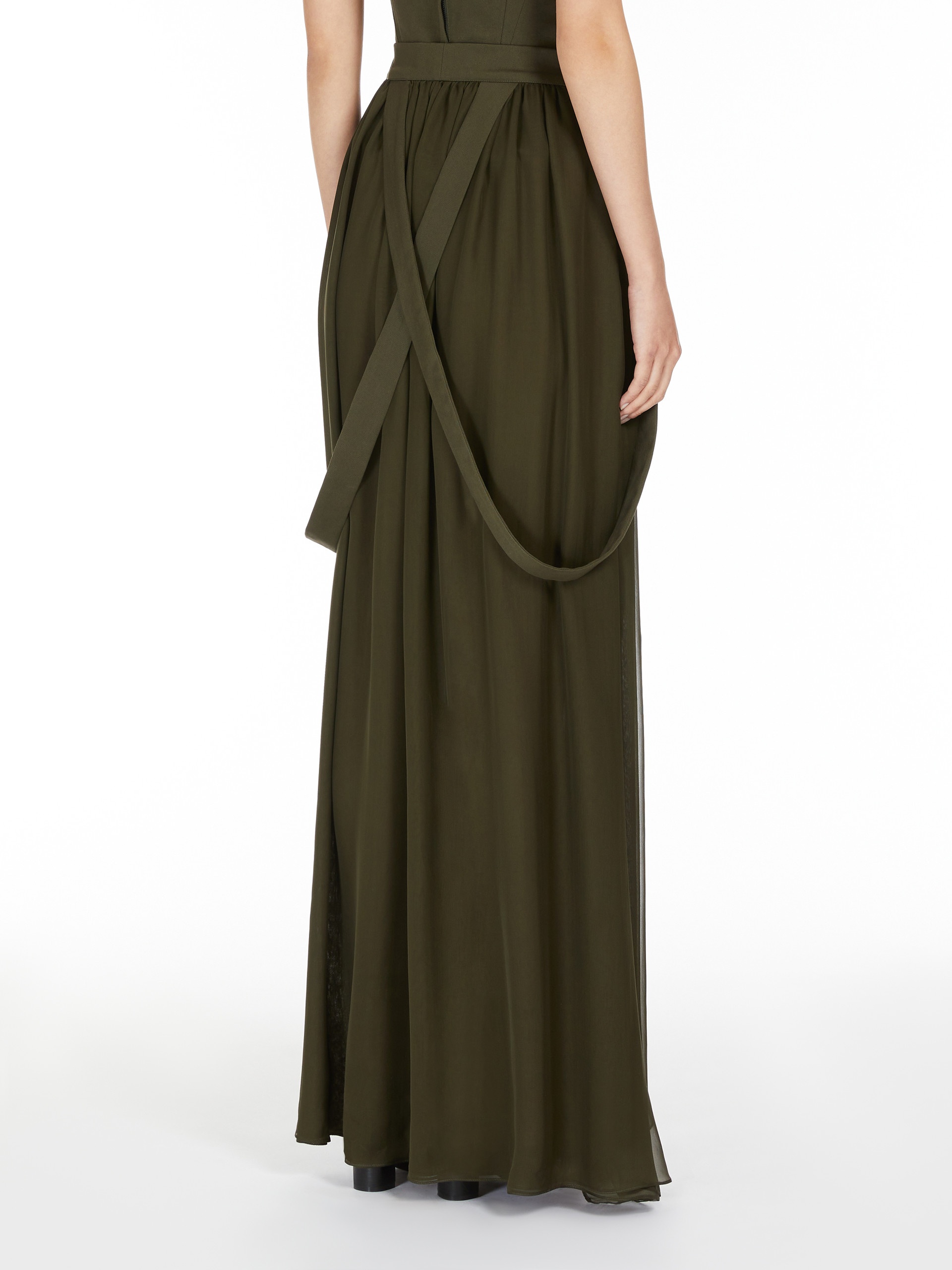 JEDY Long skirt in silk chiffon - 4