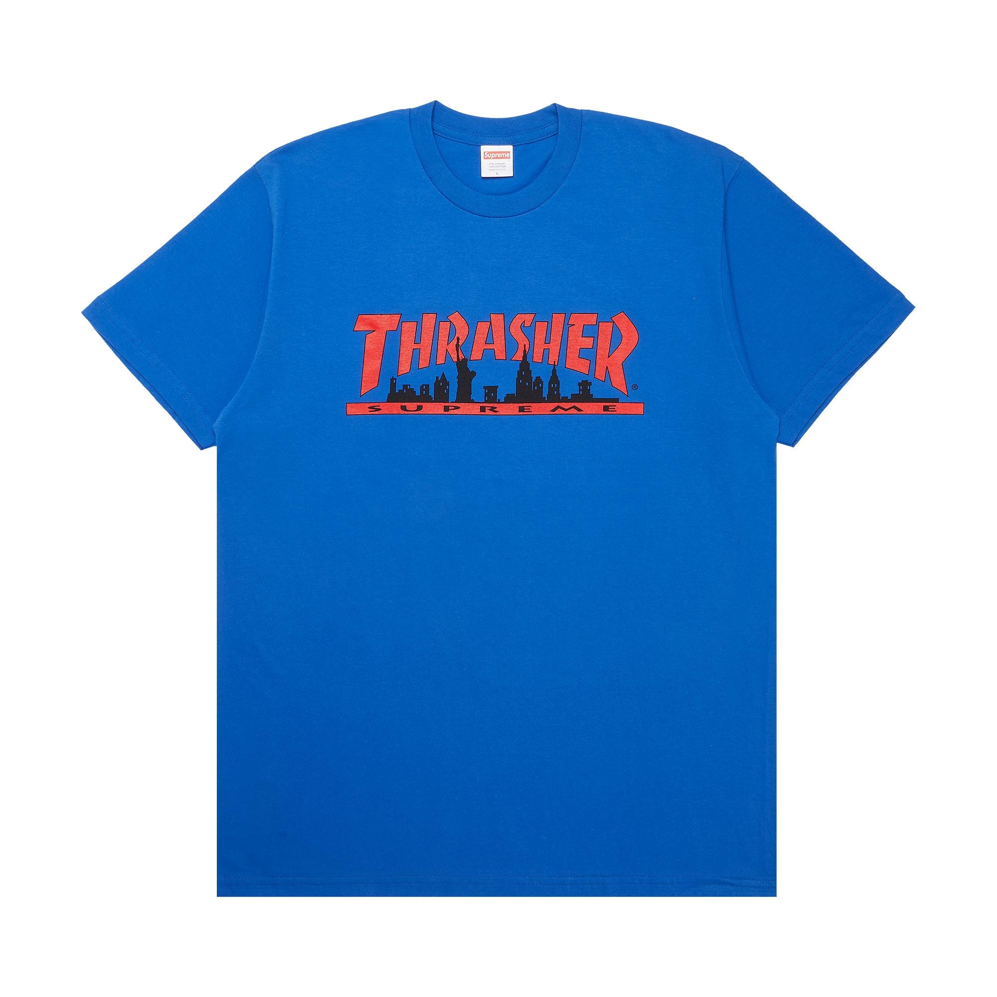 Supreme x Thrasher Skyline Tee 'Royal' - 1