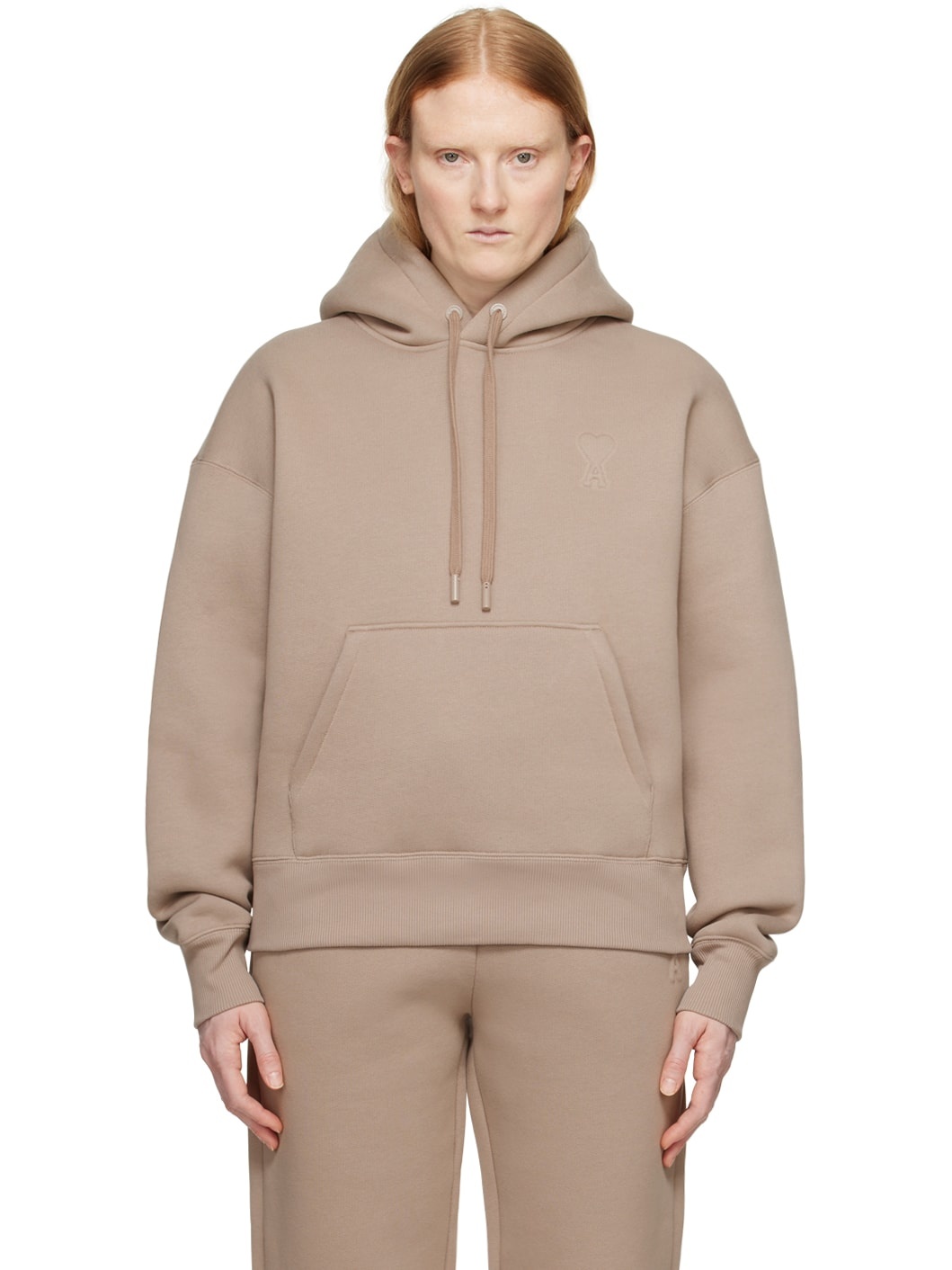 Taupe Ami de Cœur Hoodie - 1