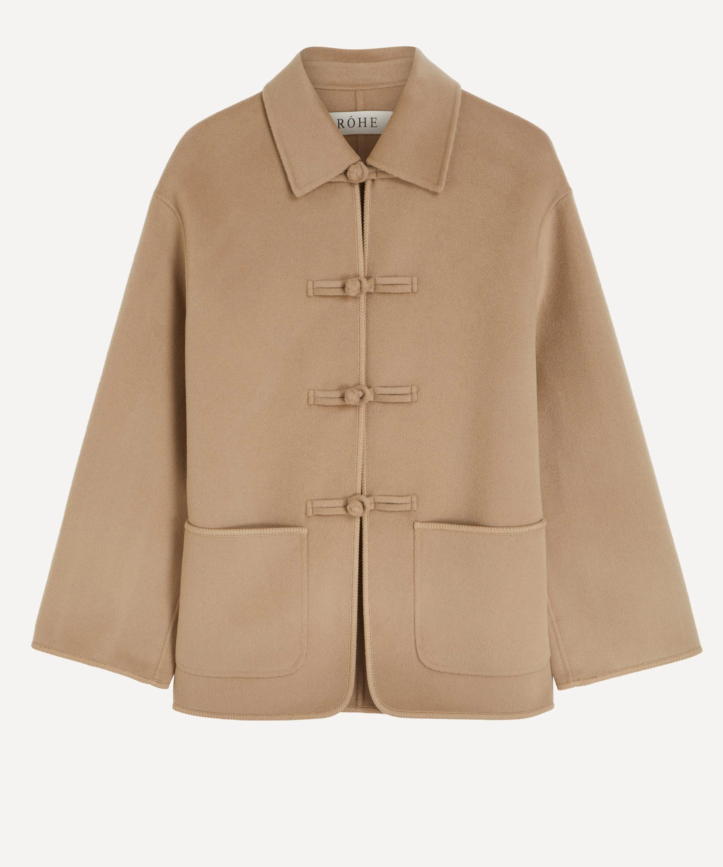Camel Double-Faced Wool Pankou Jacket - 1