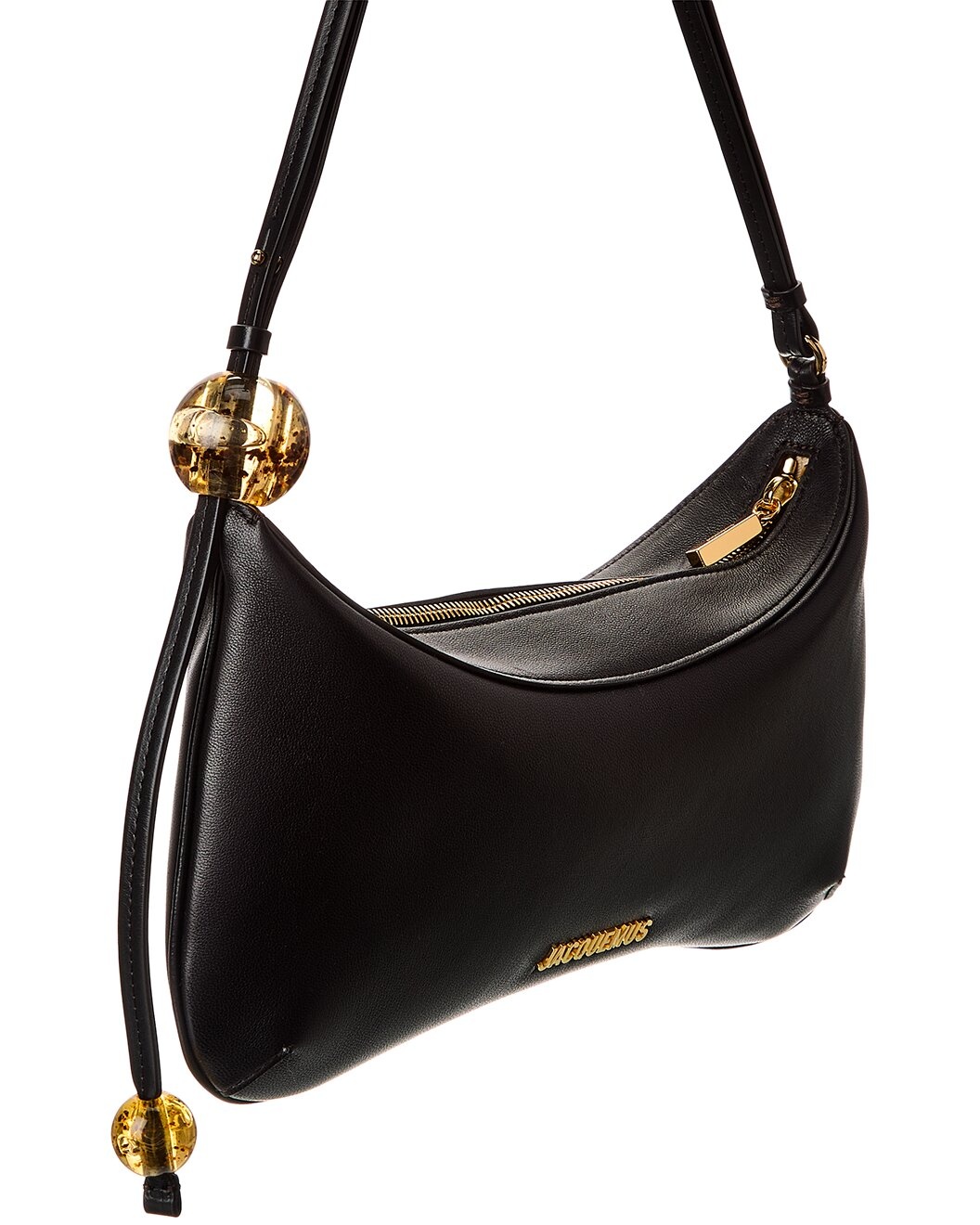Jacquemus Bisou Perle Large Leather Hobo Bag - 3
