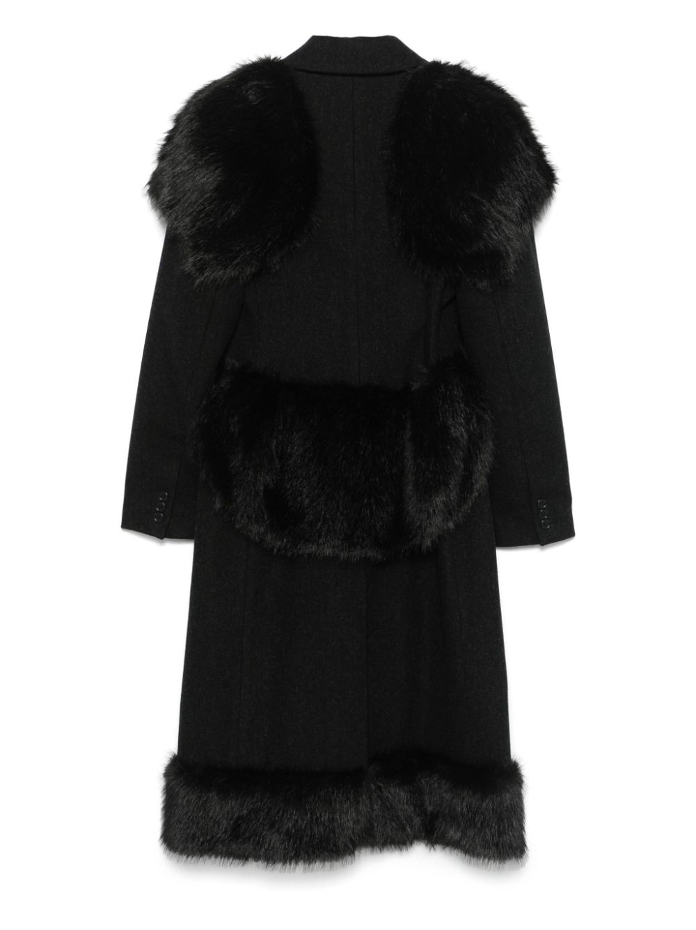 crystal-embellished coat - 2