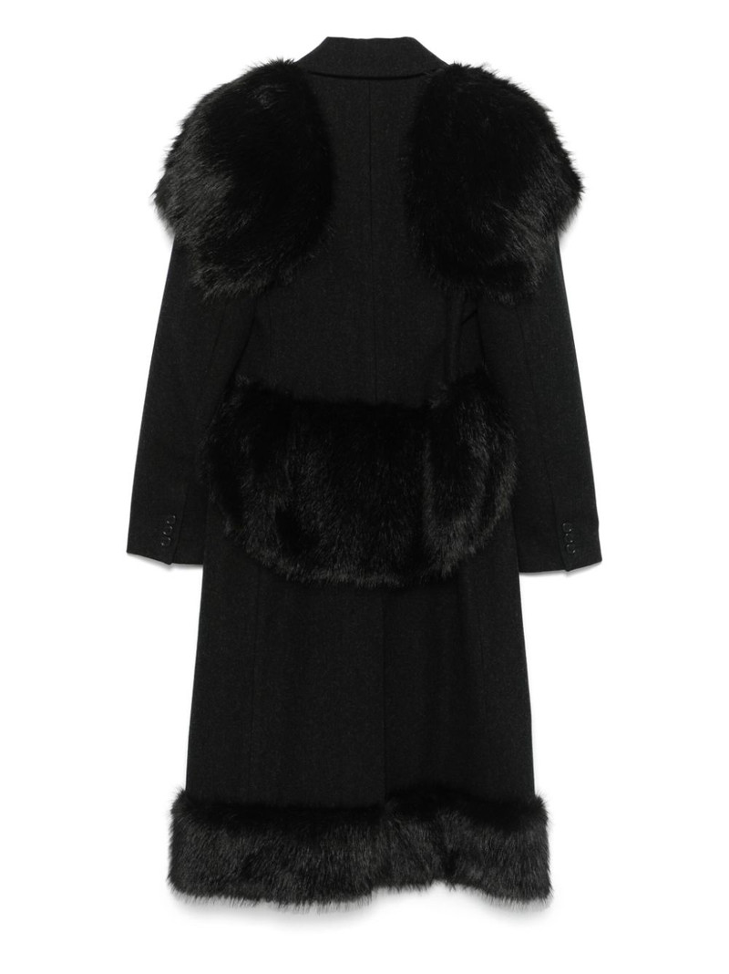 Simone Rocha crystal-embellished coat outlook