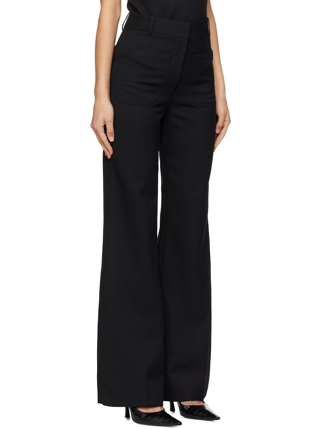 Black Alina Tailored Trousers - 2