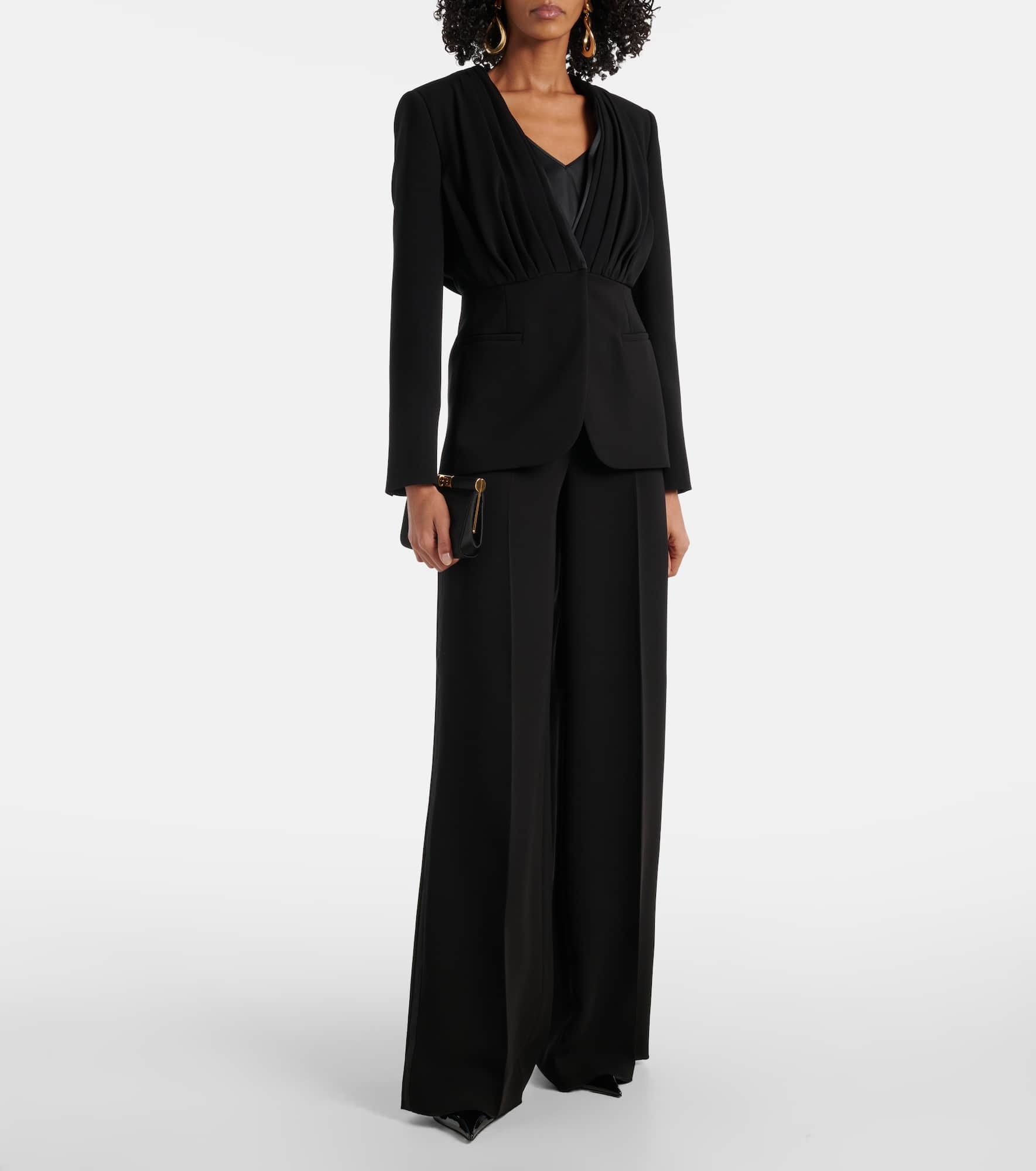 Gradi draped crêpe jacket - 2