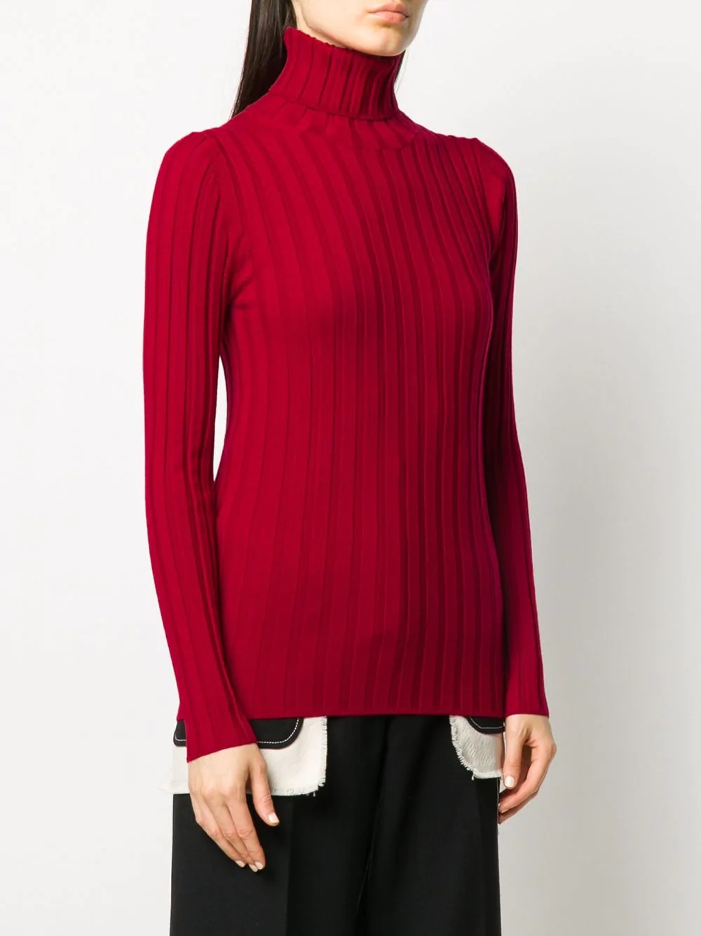 ribbed roll-neck jumper - 3