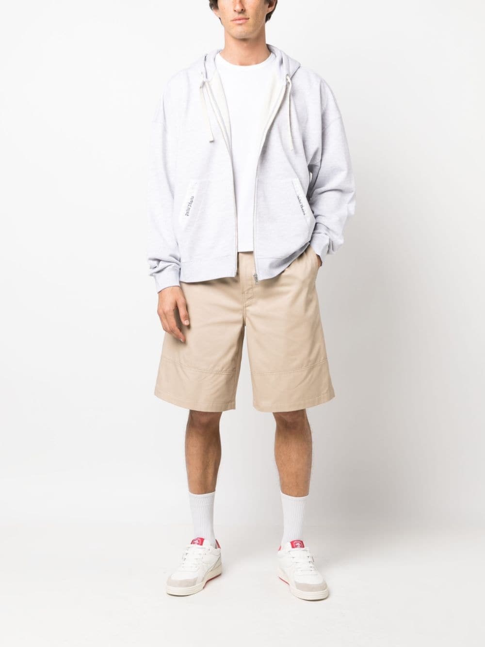 logo-waistband cotton Bermuda shorts - 2