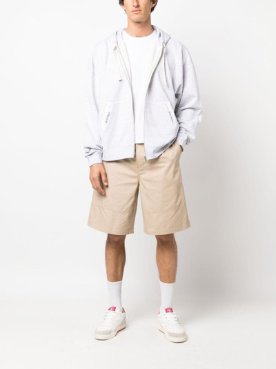 Palm Angels logo-waistband cotton Bermuda shorts outlook