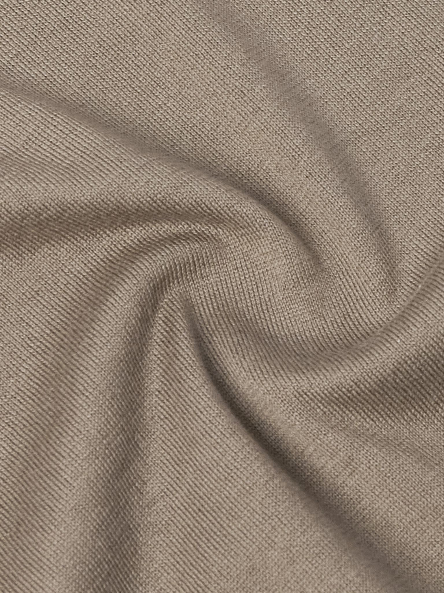 Slim-Fit Cotton T-Shirt Beige - 5