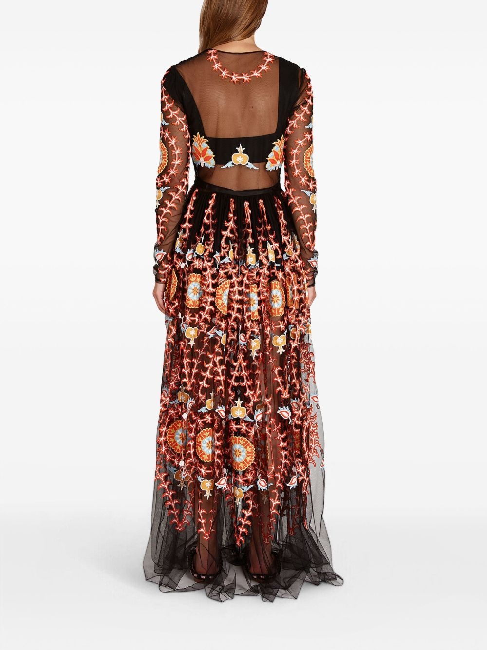 embroidered tulle dress - 3
