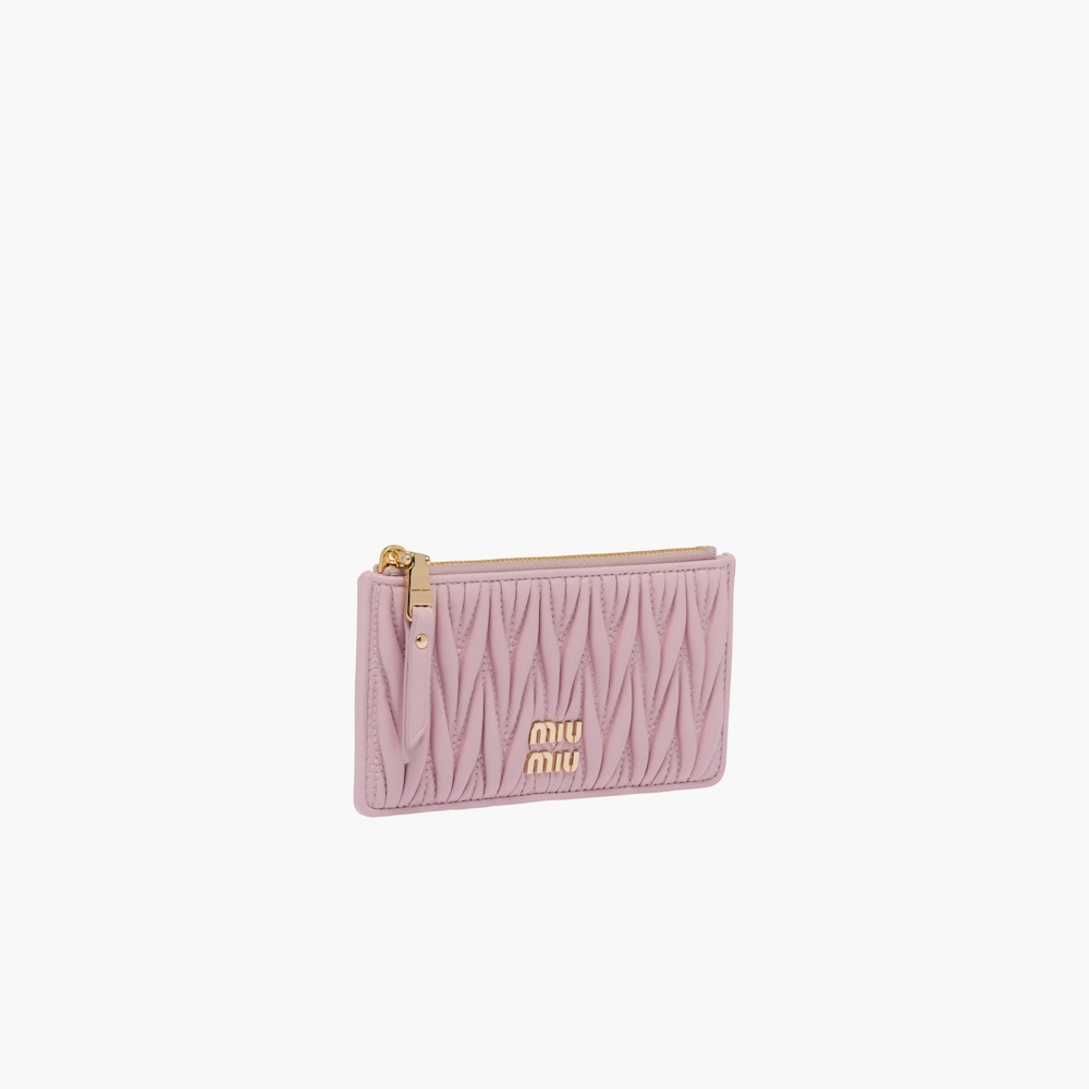 Matelassé nappa leather envelope wallet - 2