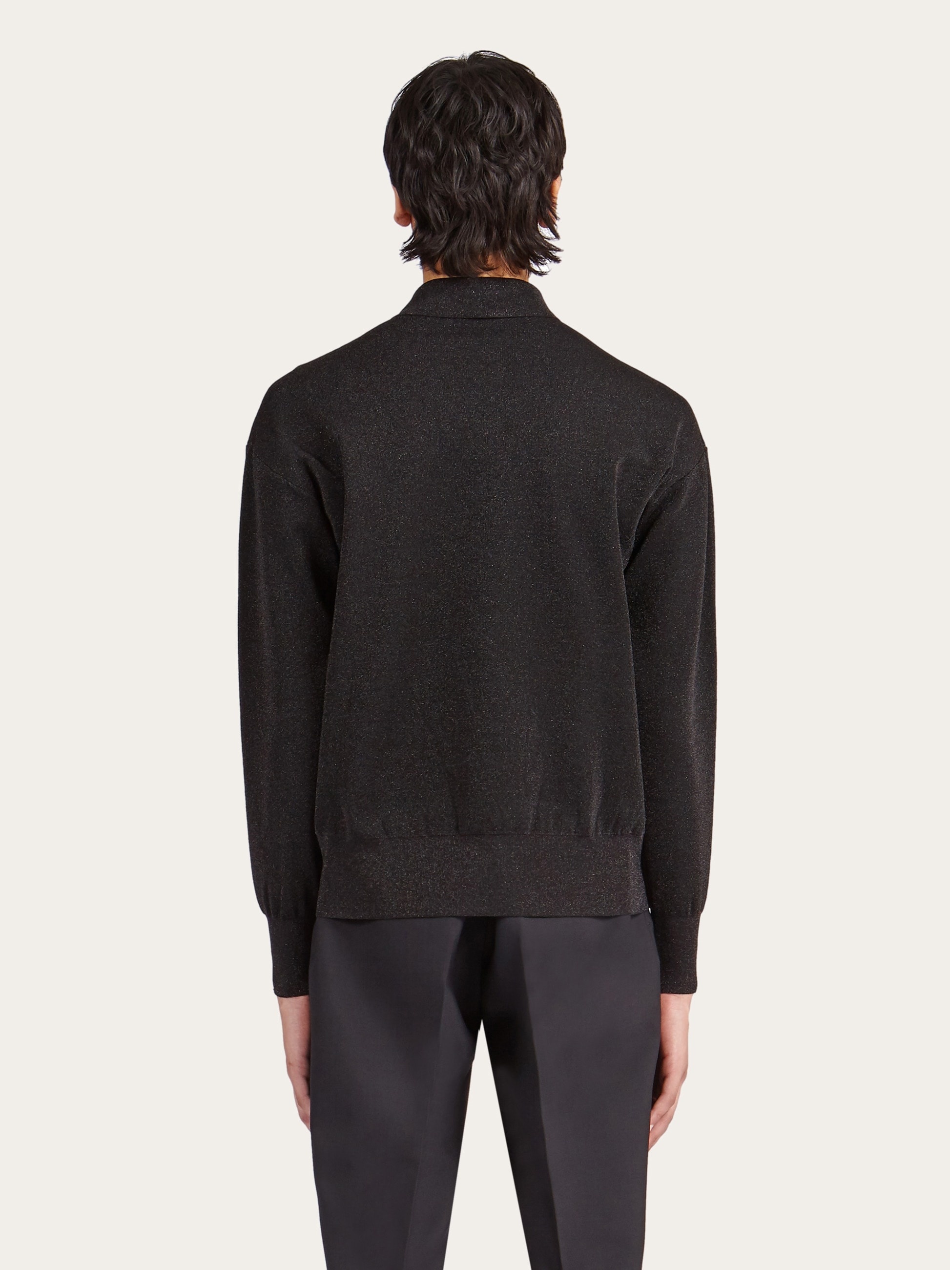 Long sleeved lurex polo - 3