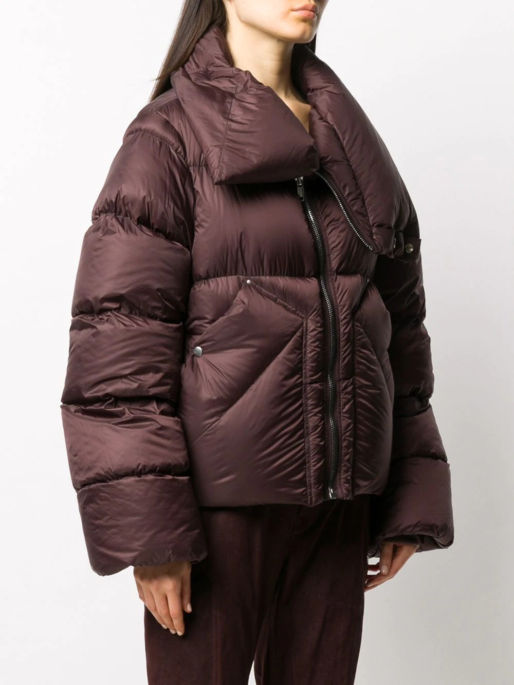 padded oversized down jacket - 3