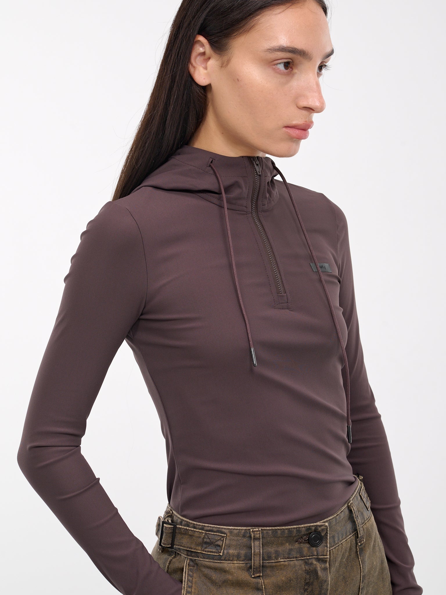 Cut-Out Quarter Zip Hoodie - 5