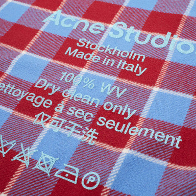 Acne Studios Acne Studios Cassiar Check Scarf outlook