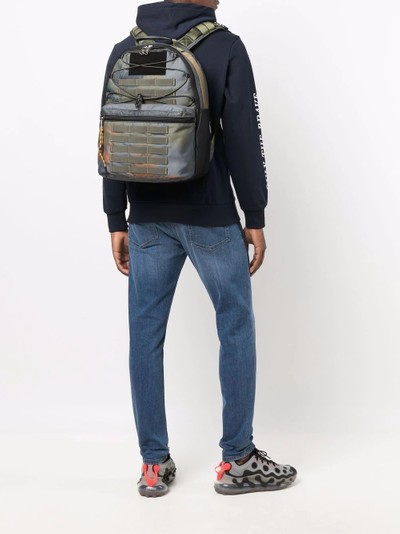 Diesel military-detail backpack outlook