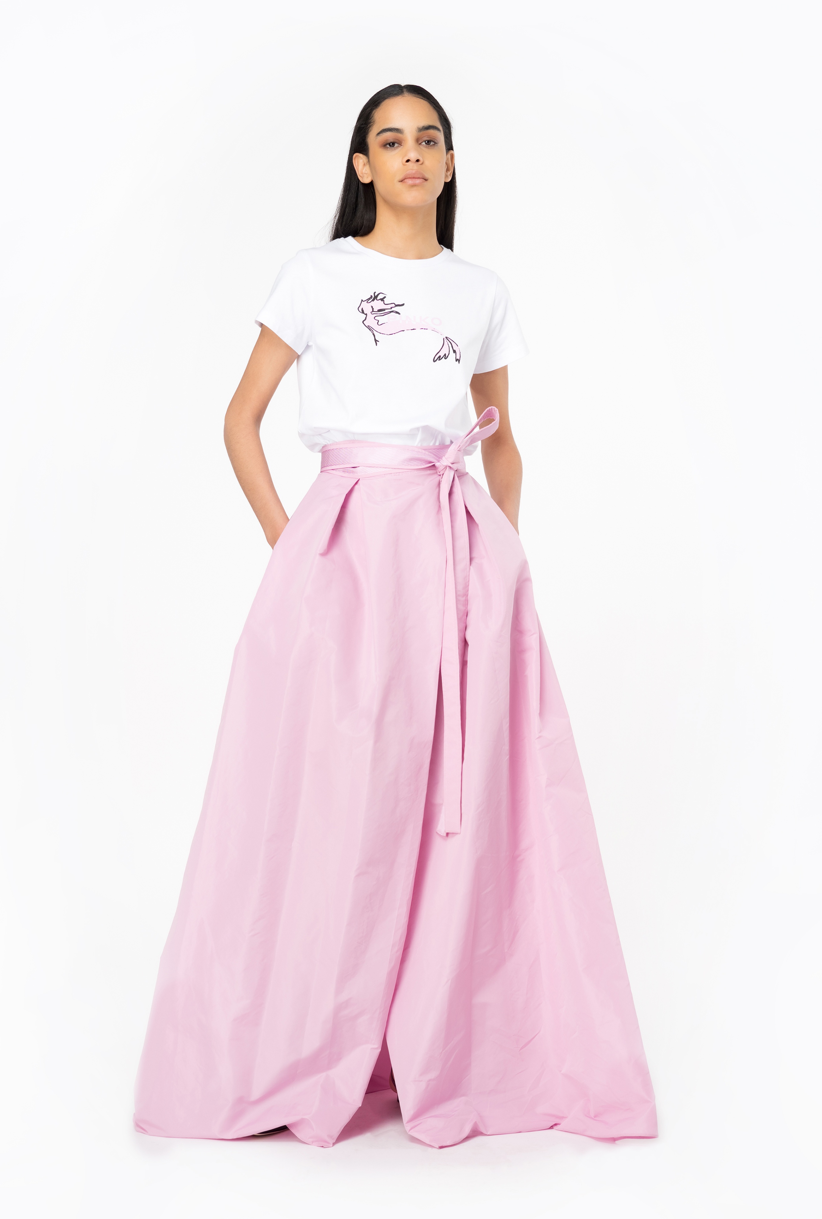 TAFFETA MAXI-SKIRT - 4