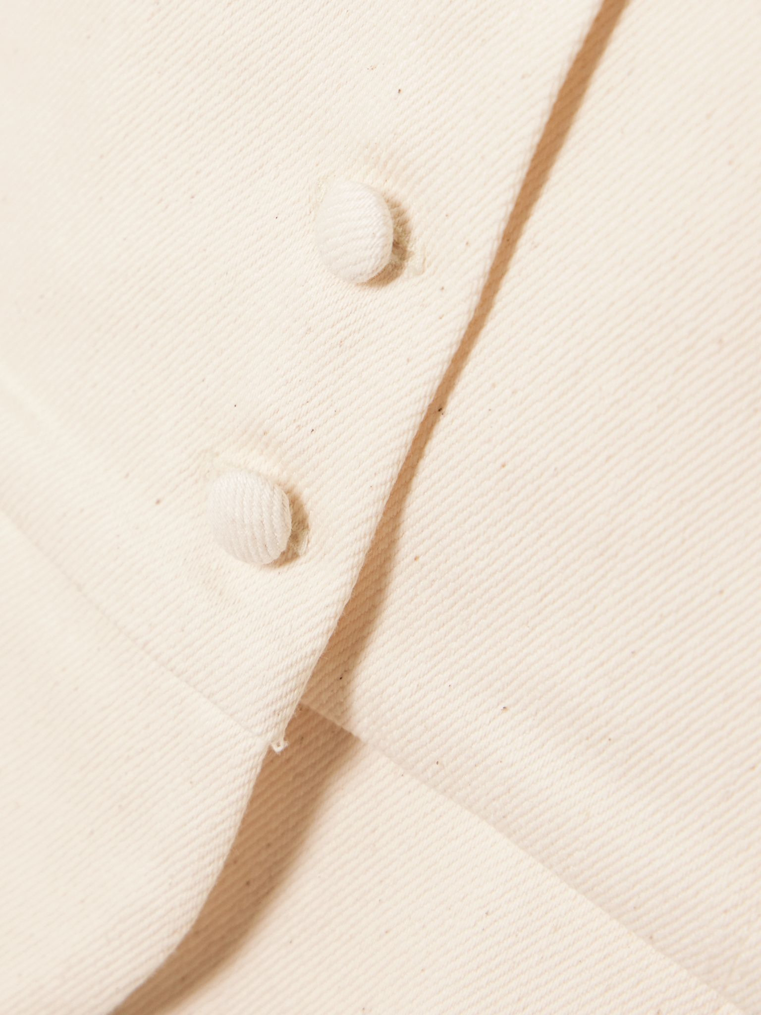 Amoako denim peplum jacket Ecru - 4