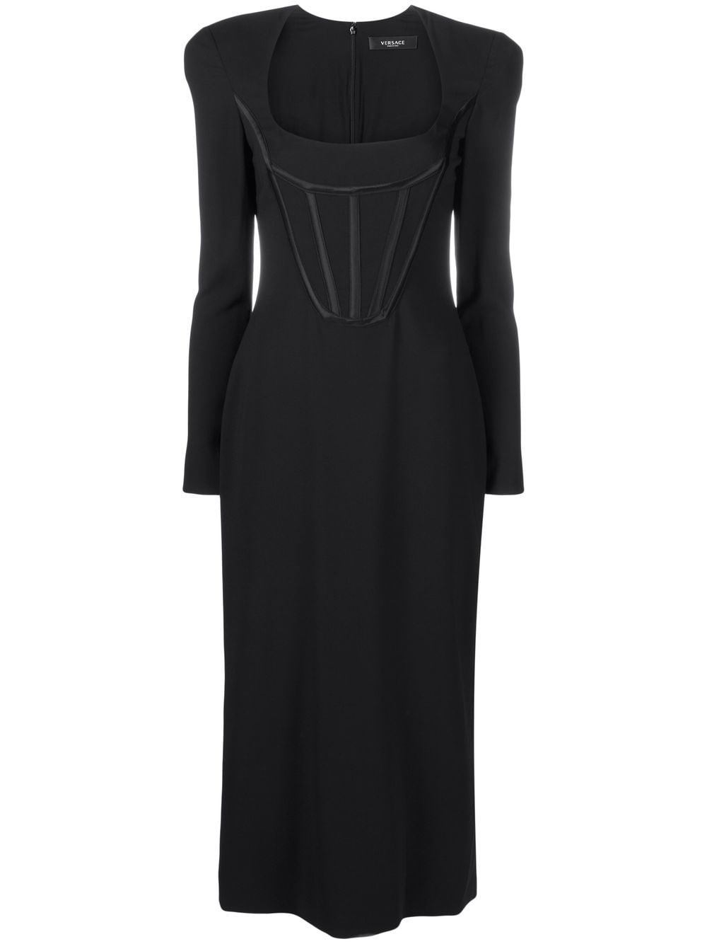 corset-top midi dress - 1