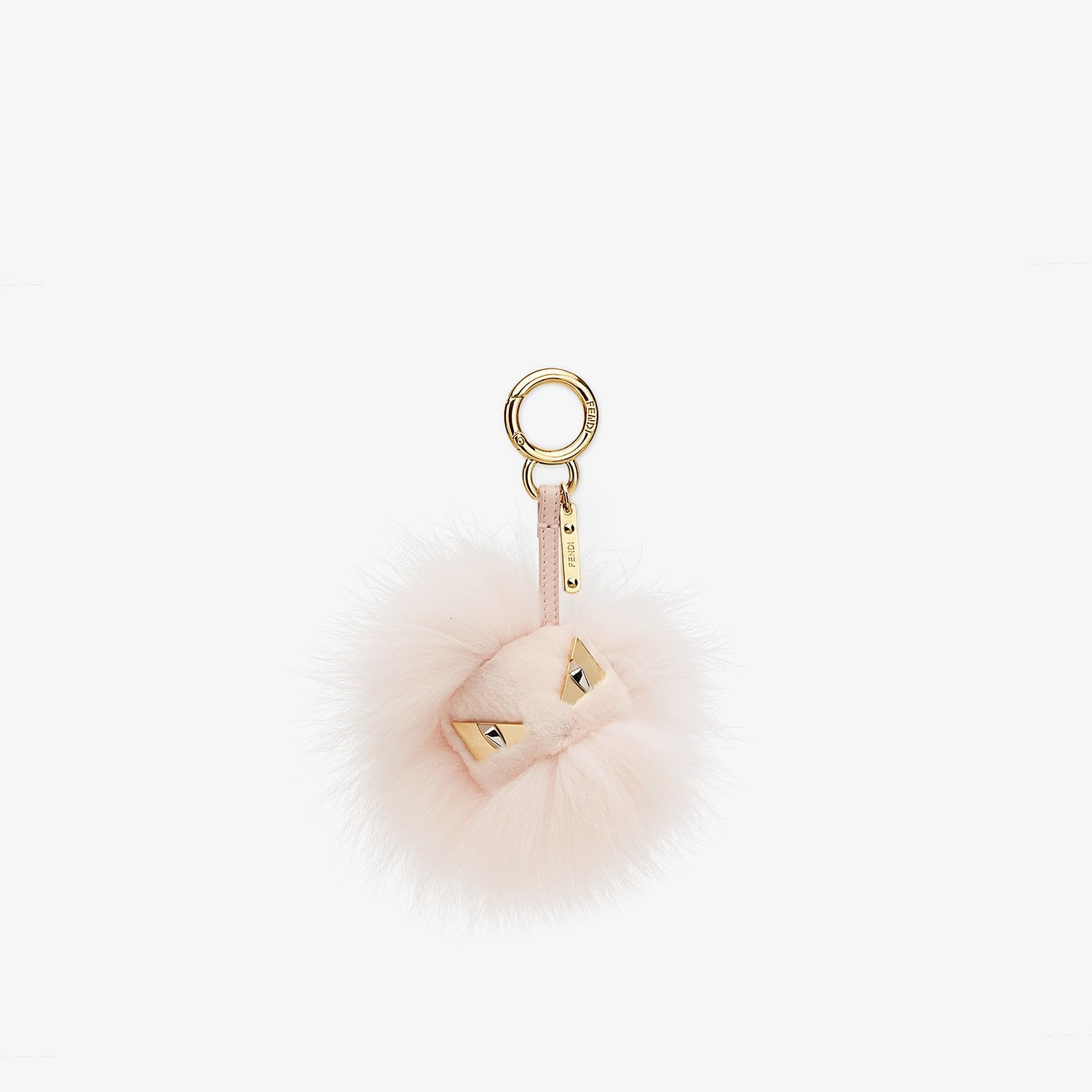 Pink fur charm - 1