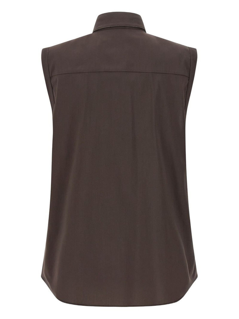 Brunello Cucinelli sleeveless shirt outlook