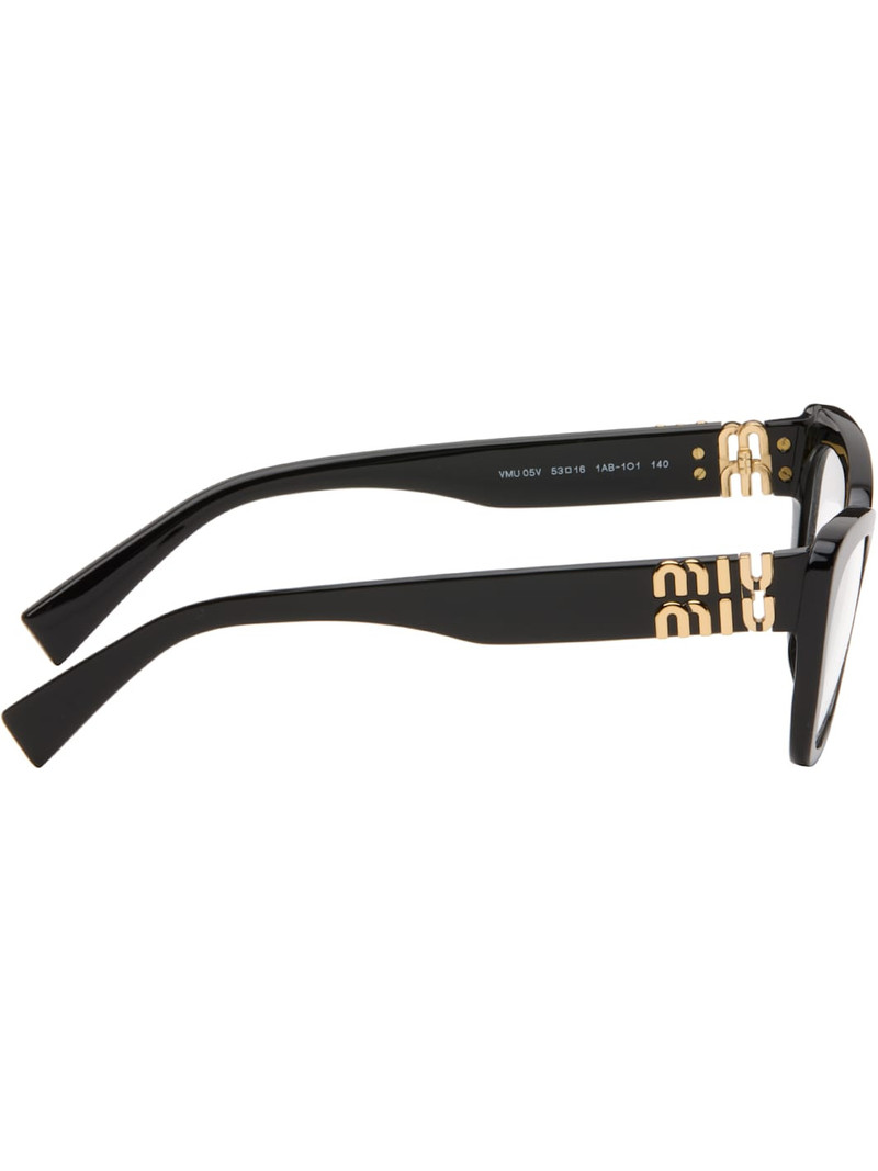 Miu Miu Black Irreverently Sophistcated Cateye Glasses outlook
