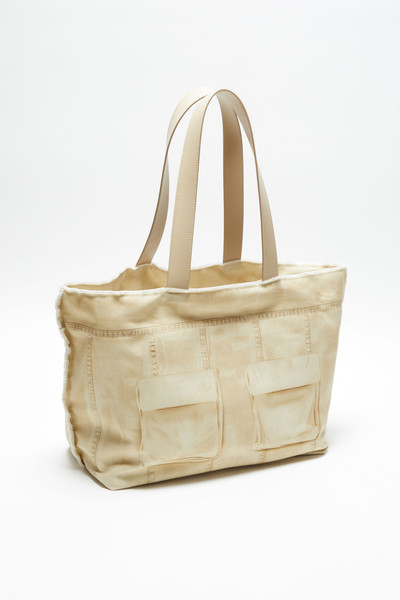 Acne Studios Printed tote bag - Oat beige outlook
