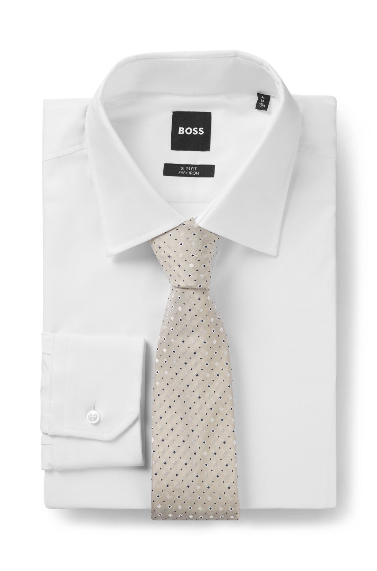 SILK-BLEND TIE WITH JACQUARD PATTERN - 3