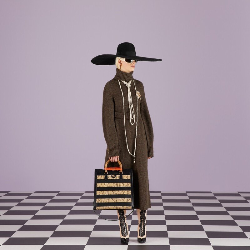 Gucci Diana large python tote 3