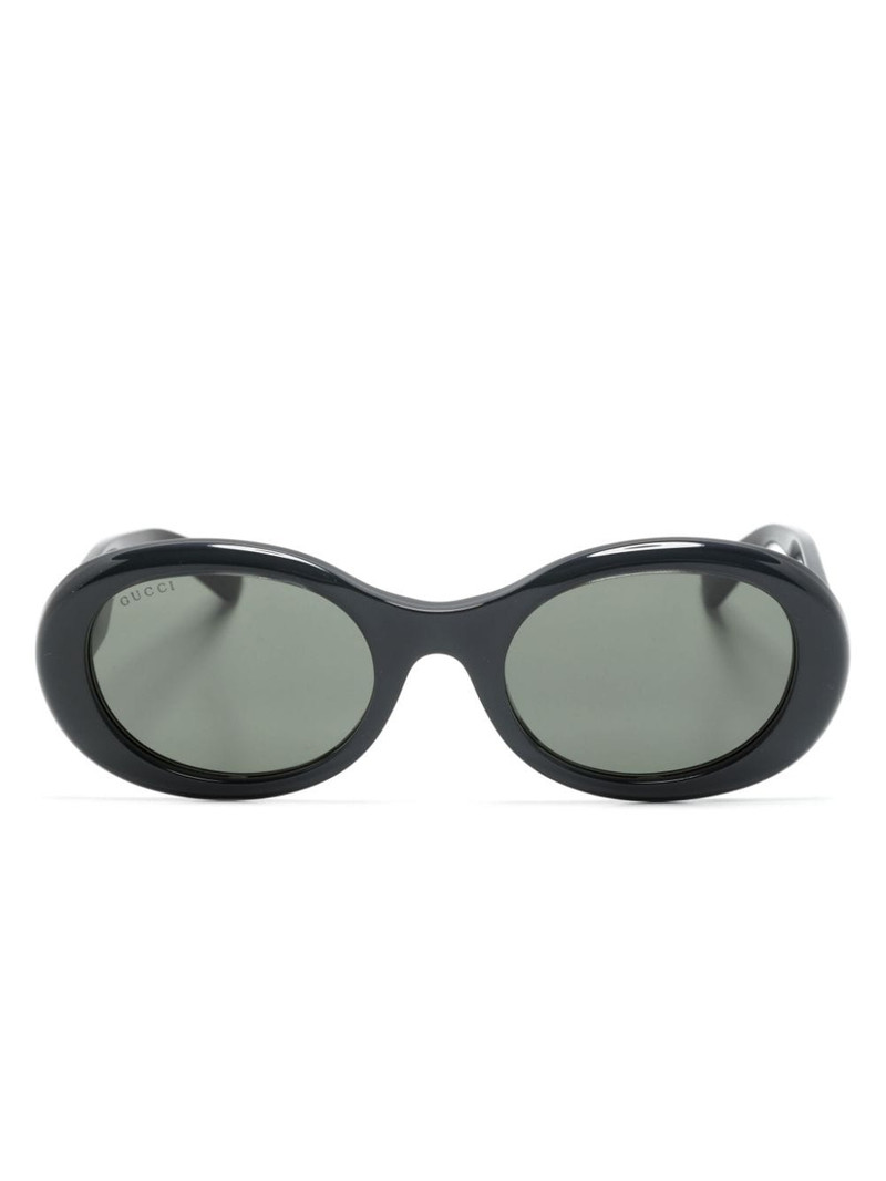 oval-frame sunglasses 1