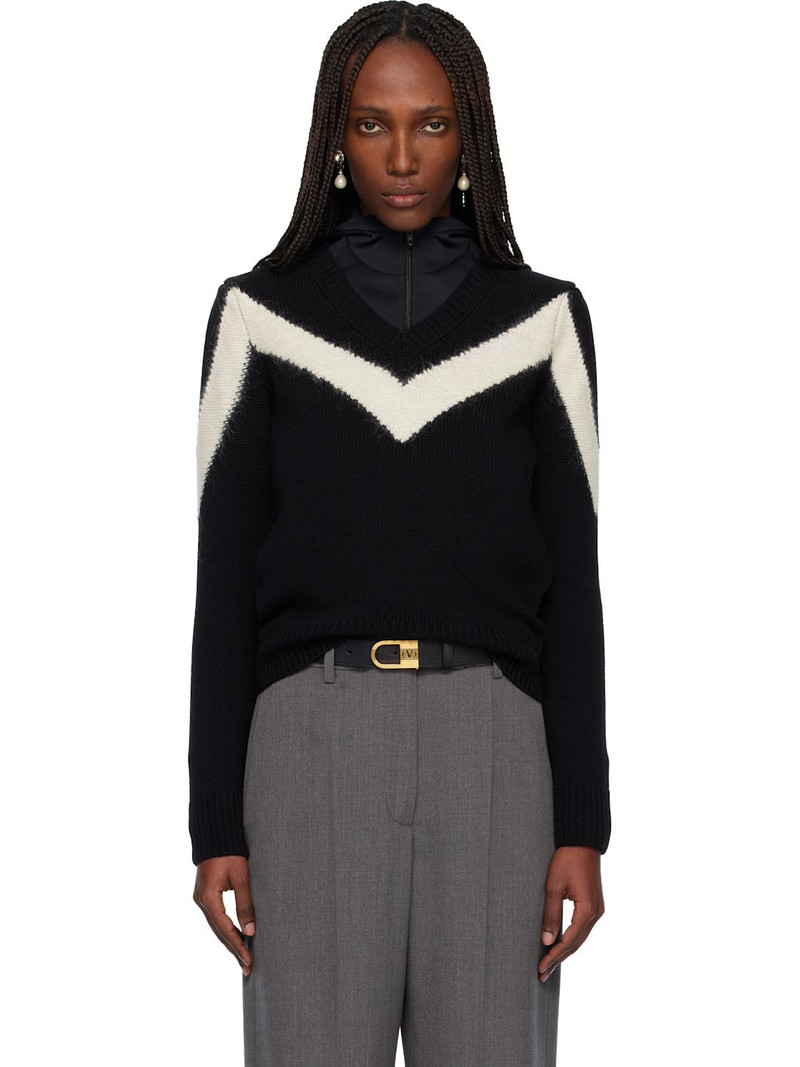 Black Virgin Wool Sweater 1