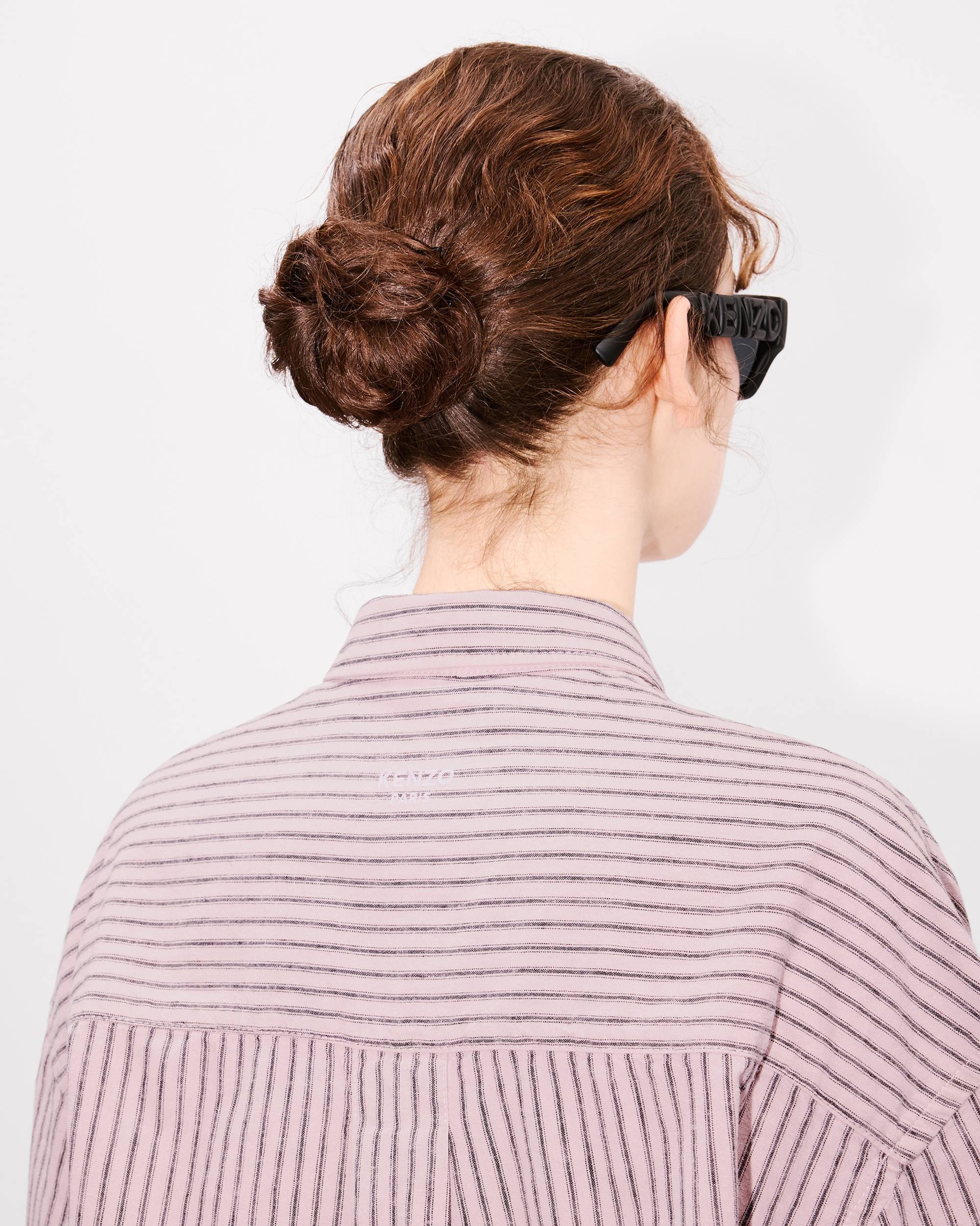 'KENZO Coast Lines' cocoon short sleeve shirt in cotton linen - 7